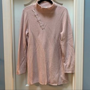 Pink Laces Sweater from Zynergy by Chico's (M)